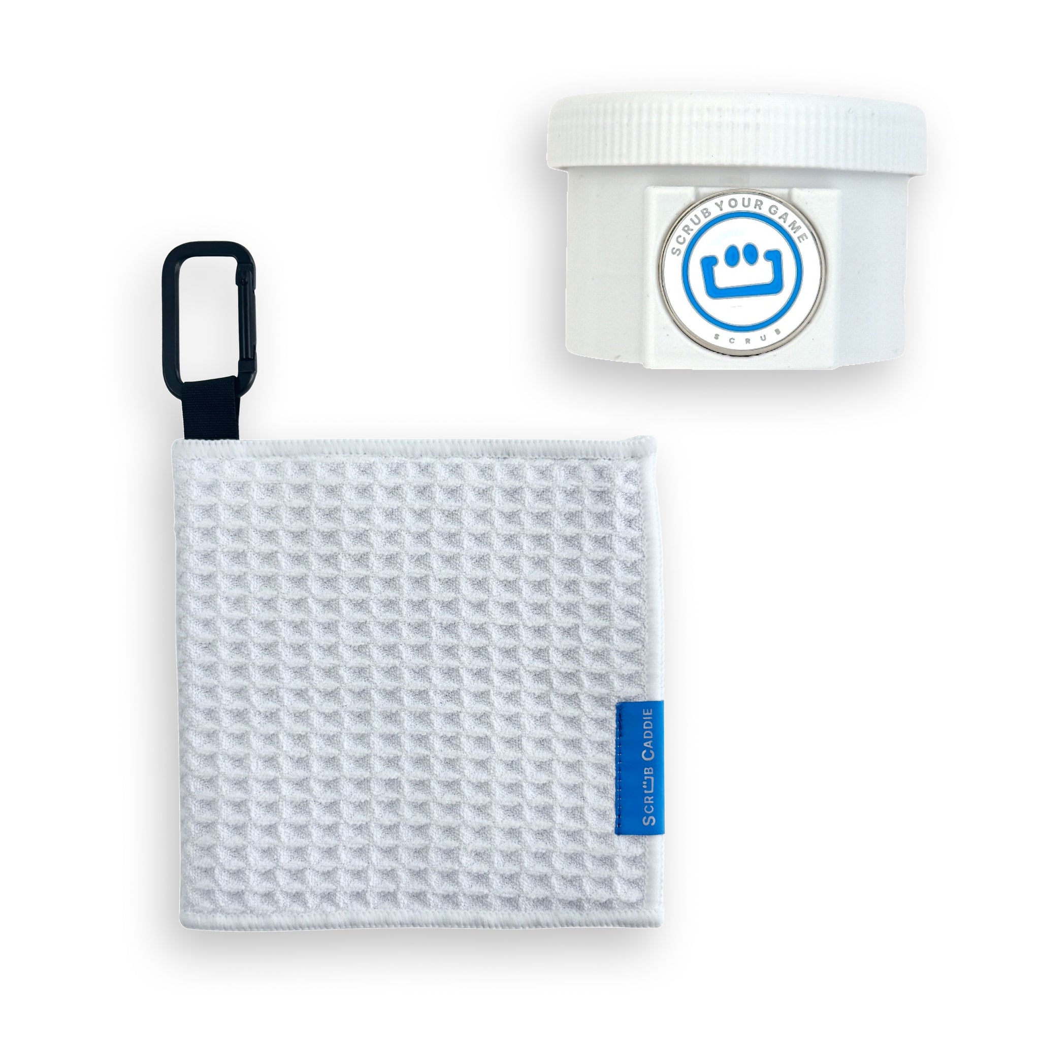 SCRUB CADDIE DUO | Portable Golf Ball + Club Cleaner